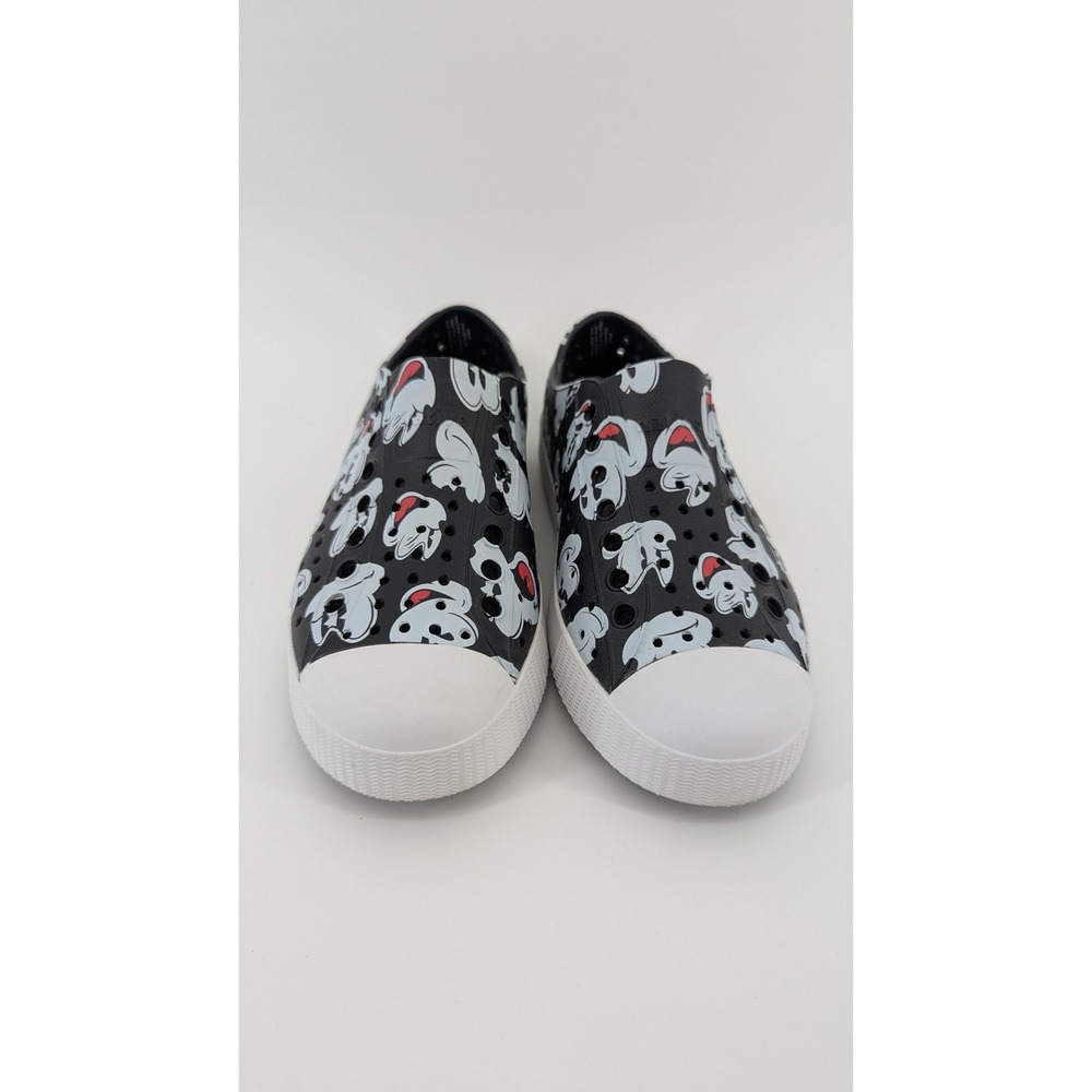 Native Shoes Jefferson Disney Mickey Mouse Black White Slip On Sneakers M3 W5